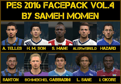 PES 2016 facepack vol.4 by Sameh Momen