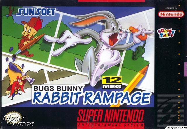 Roms de Super Nintendo Bugs Bunny in Rabbit Rampage (USA) INGLES descarga directa