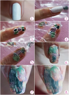 como fazer unha tie-dye 