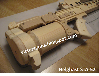 Pic.22 - Building the STA-52 Wooden Assault Rifle Display Model  