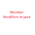 Member Modifiers in java | Access Modifiers-in-java-Pingjava