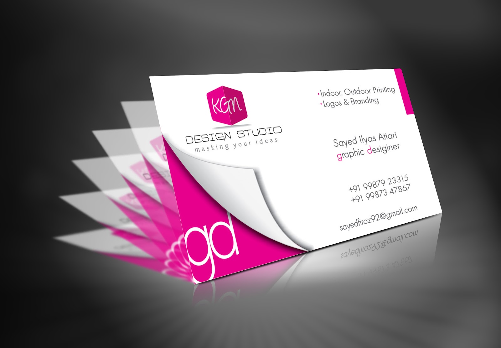 KGN Design Studio: KGN Design Studio Visiting Card