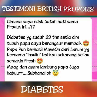 british propolis untuk luka diabetes