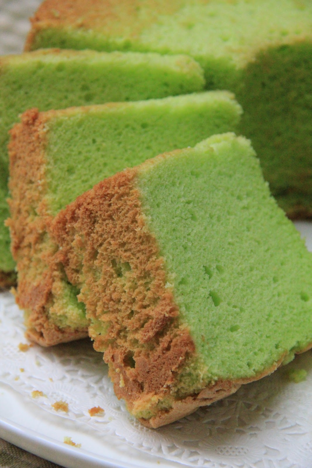 KEK CHIFFON PANDAN - masam manis