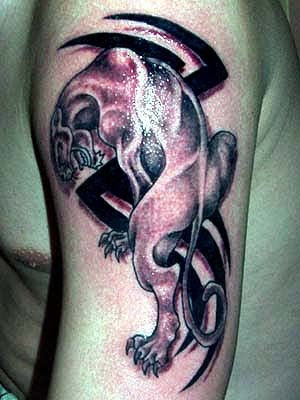 upper arm tattoo whit tiger tattoos tribal designs