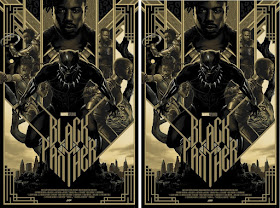 Black Panther Black Friday Tiimed Edition Movie Poster Screen Print by Matt Taylor x Mondo