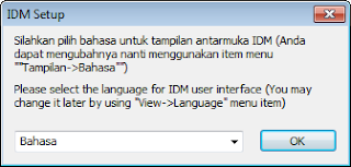 Pilih bahasa IDM