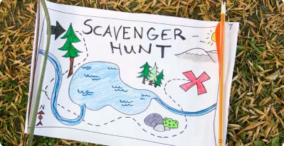 Scavenger hunt map