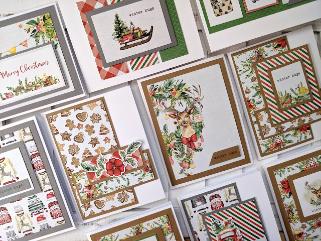 Christmas Cards with P13 Christmas Treats 6x6 Paper Pad by Jess Crafts