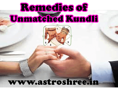 Solution of Unmatched Kundli for marriage, Remedies of Unmatched Horoscope, Remedies of Unmatched Birth chart, remedies for love marriage