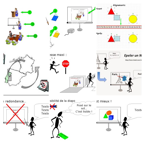 Mosaïque avec les illustrations de PowerPoint par Louis CHATEL