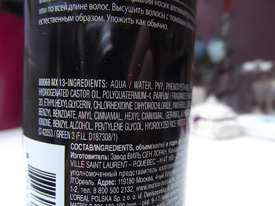 Matrix Total Results High Amplify stylingový sprej pre objem od korienkov ingredients