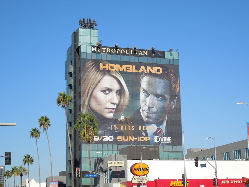 Homeland season 2 billboard Sunset Boulevard
