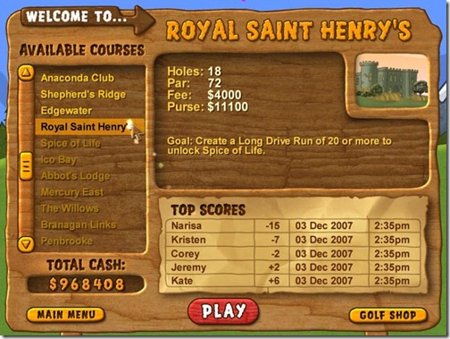 Fairway Solitaire
