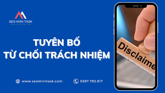 tuyên bố từ chối trách nhiệm tại SEO Mini Task