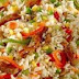 طريقة عمل أرز بالخضار سهل وبسيط مع بعض اللحوم