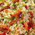 طريقة عمل أرز بالخضار سهل وبسيط مع بعض اللحوم