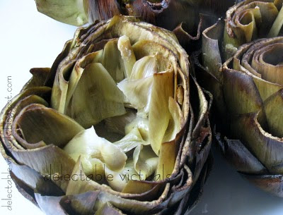 baked artichokes in balsamic marinade