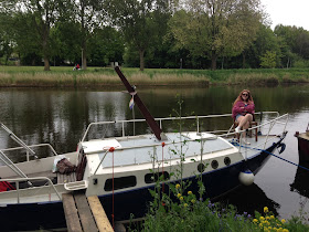 sleeping on boat on amsterdam canal