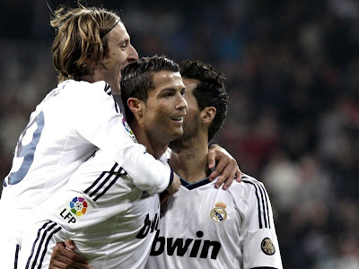 Cristiano Ronaldo Celebration HD with Modric and Arbeloa