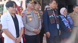 Kapolres Sambut Tim Surveyor Penilaian Akreditasi Klinik Bhayangkara Polres Polman
