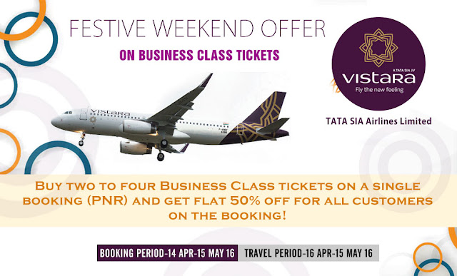 AirVistara Festive Weekend Offer on Business Class Tickets - Air Ticket Booking Agent in Ghatlodia, Travel Agent in Ghatlodia, Sola, Bhuyangdev, Naranpura, Satellite Ahmedabad, www.aksharonline.com, akshar infocom