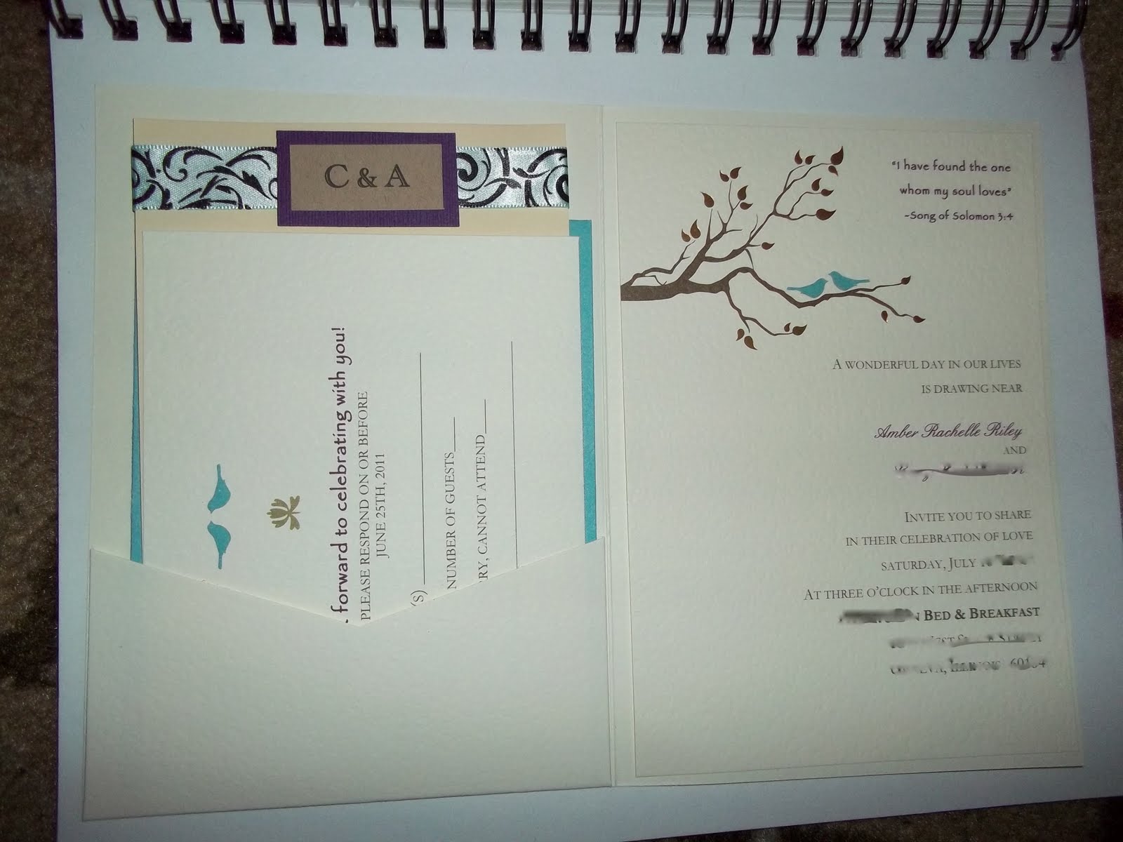 SemiDIY wedding Invitations