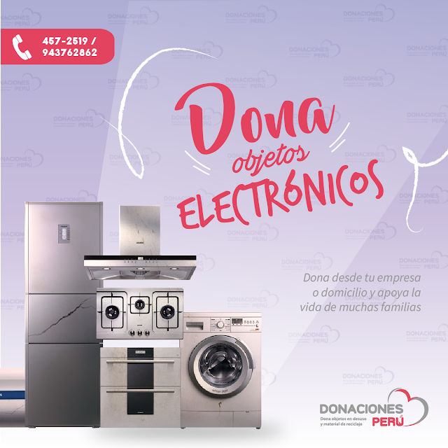 Dona objetos electrónicos