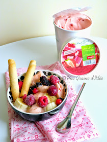 Coupe Glacée Banane, Rhubarbe & Fruits Rouges - Une Graine d'Idée