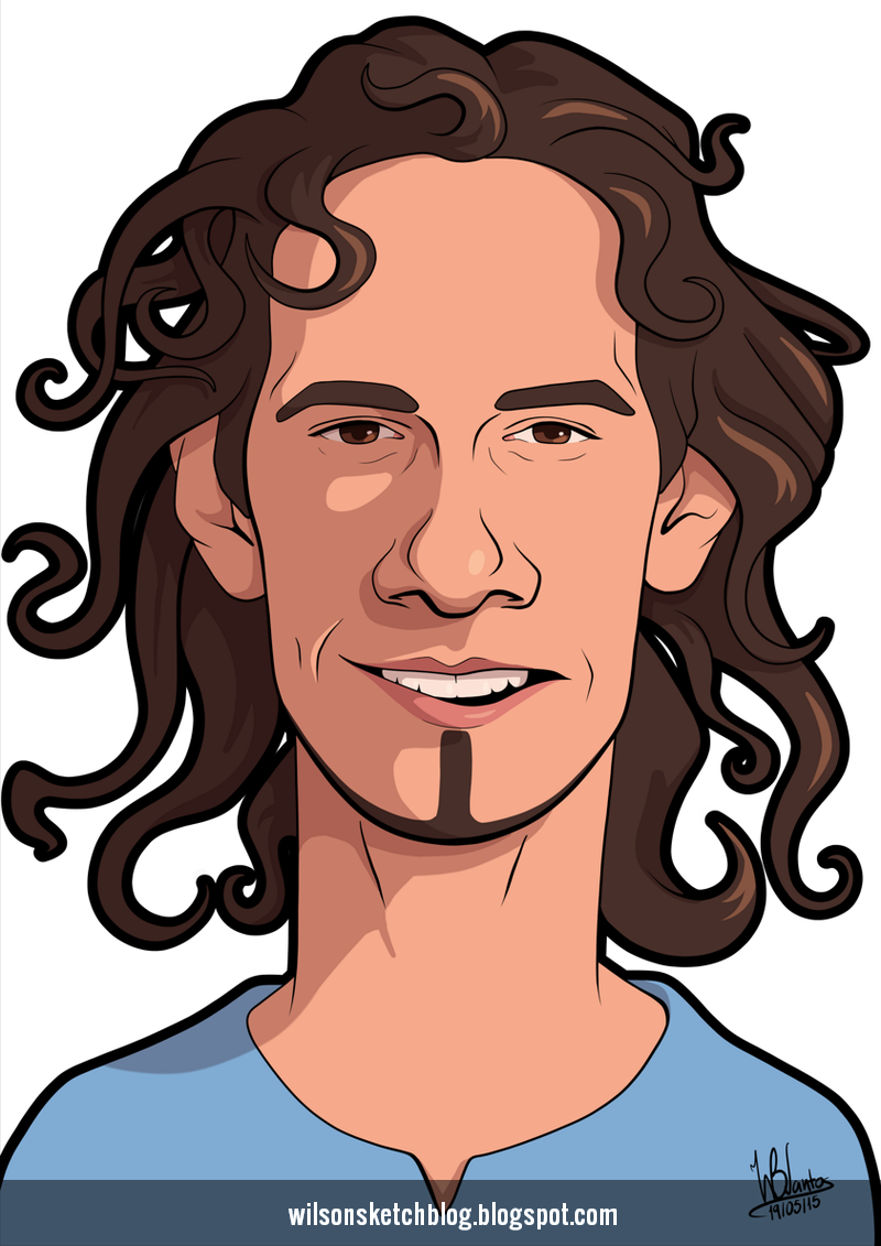 Edinson Cavani (Cartoon Caricature)