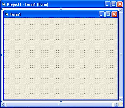 Visual Basic Form Designer Window