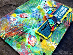 #cardbomb, Maria Willis, Stampin' Up!, Tim Holtz, Hero Arts, #heroarts, #timholtz, #distressoxideinks, #distresscrayons, #texture, #embossingpaste, #cards, #stamps, #ink, #paper, #papercraft, #handmade, #technique, #color, #birdbanter