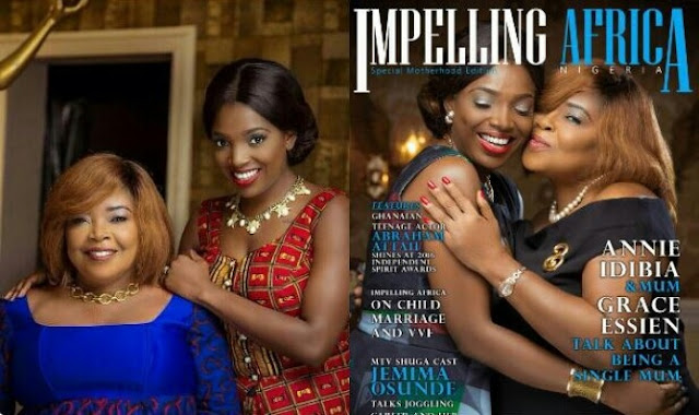 Special Motherhood Edition: Annie Idibia And Her Mum Grace Essien, Cover Impelling Africa Magazine