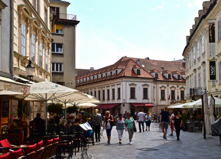 Bratislava's medieval Old Town is sure to charm it's visitors | Ms. Toody Goo Shoes #bratislava #slovakia #danuberivercruise
