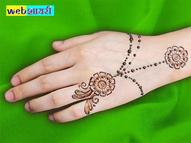 simple mehndi designs for hands step by step