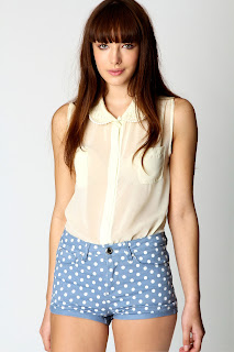 http://www.boohoo.com/restofworld/clothing/shorts/icat/shorts/denim-shorts/lily-polka-dot-denim-hotpants/invt/azz63808