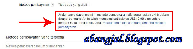 Cara payout dari google adsense, pay out, menyetel payment adsense, mengelola setelan pembayaran dari adsense, menghasilakan uang di internet dengan cara ngeblog, belajar adsense.