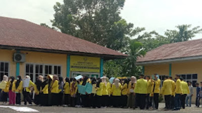 Ratusan Mahasiswa/i USCND Langsa Unjuk Rasa Tuntut Kejelasan Status