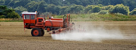 Photo of crop spraying