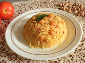 Chana/Garbanzo Pulao Recipe @ treatntrick.blogspot.com