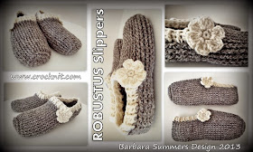 crochet patterns, slippers man 