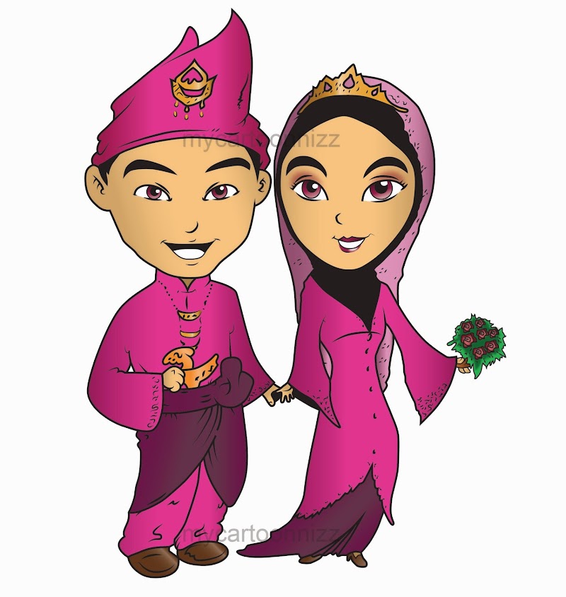 20+ Kahwin Kartun Muslimah, Ide Terkini!