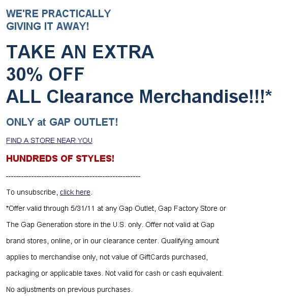 jcpenney printable coupons 2011. Gap Outlet Coupons 2011;