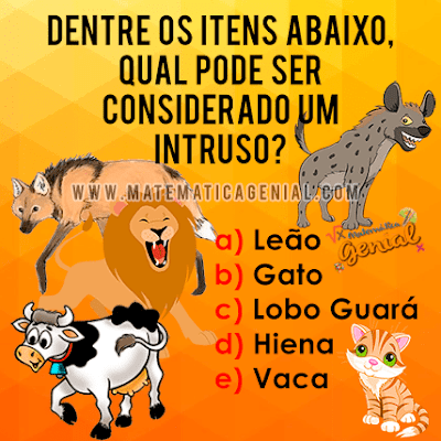 Desafio: Qual é o intruso?