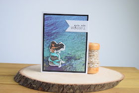 Mermaid Card by Jess Crafts using Hero Arts May 2017 Card Kit