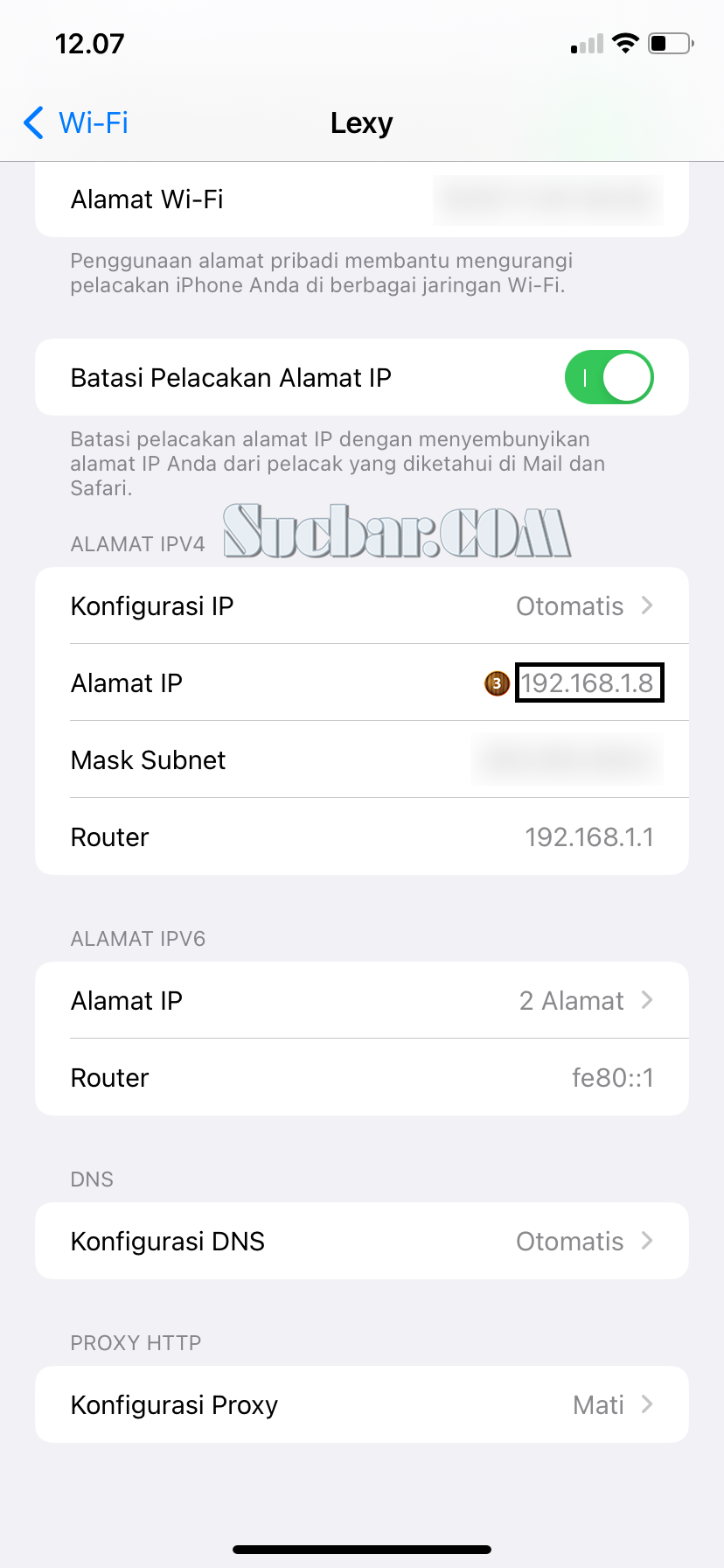 Cara Mengetahui IP Address iPhone