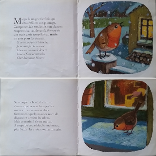 Georges le rouge-gorge, livre pour enfant de la collection Drôles de Petites Bêtes, sur Noël et l'hiver, d'Antoon Krings