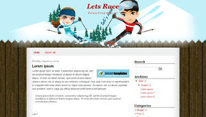 Ski Sport Blogger Templates