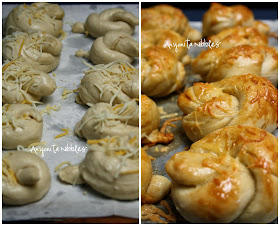 Uncooked and Cooked Cheesy Soft Pretzel Knots from www.anyonita-nibbles.com