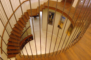 luxury staircase spiral design minimalist decoration interior wooden